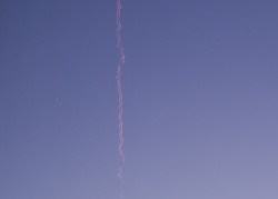 Vapour Trail at sunset