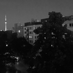 Summer evening on the balcony