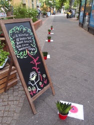 What a charming way to remind people to wear masks and keep their distance.