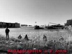 the new ending of a working day -Amsterdam Houthaven Docklands