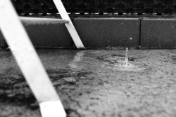 It's just raining