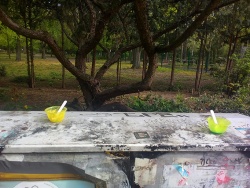 At least with the icecream leftovers they stick to the distance rules.