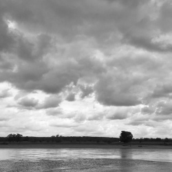 Today by the river. The water flows.
