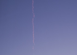 Vapour Trail at sunset